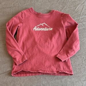 Janie and Jack Adventure Long Sleeve Tee Maroon